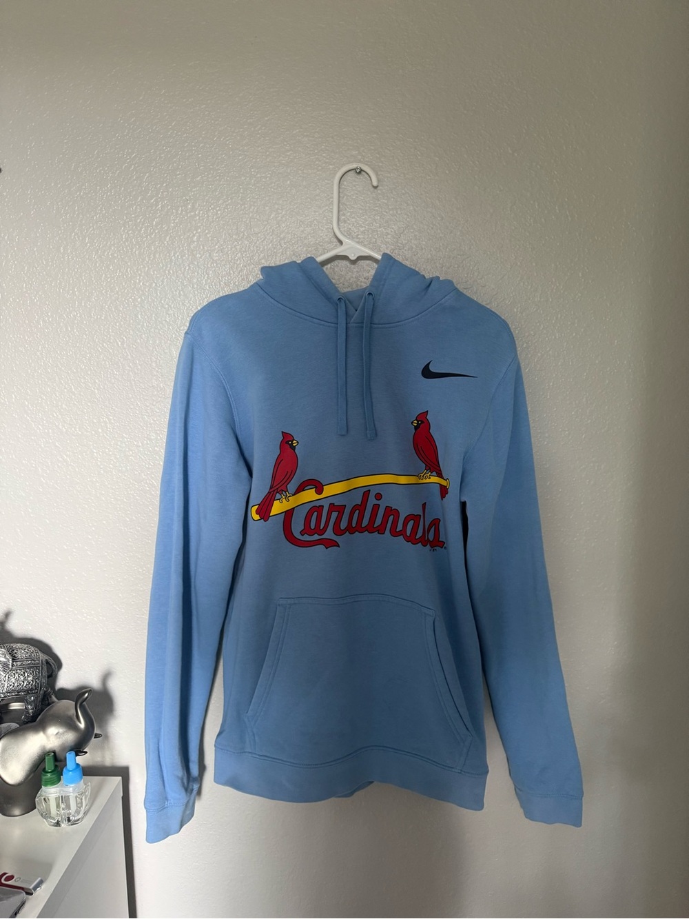 Nike Light Blue Cardinals Crewneck Hoodie